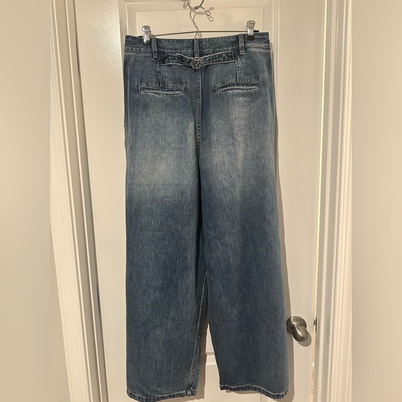 Tibi Triple Pleat Jeans in Classic Blue - Picture 5 of 8